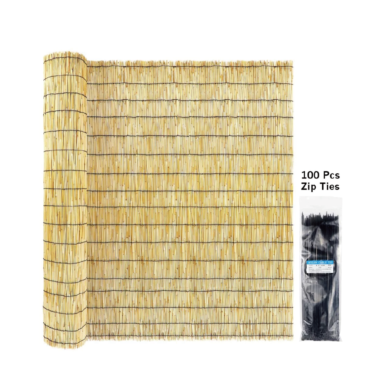 Peeled Reed Fence